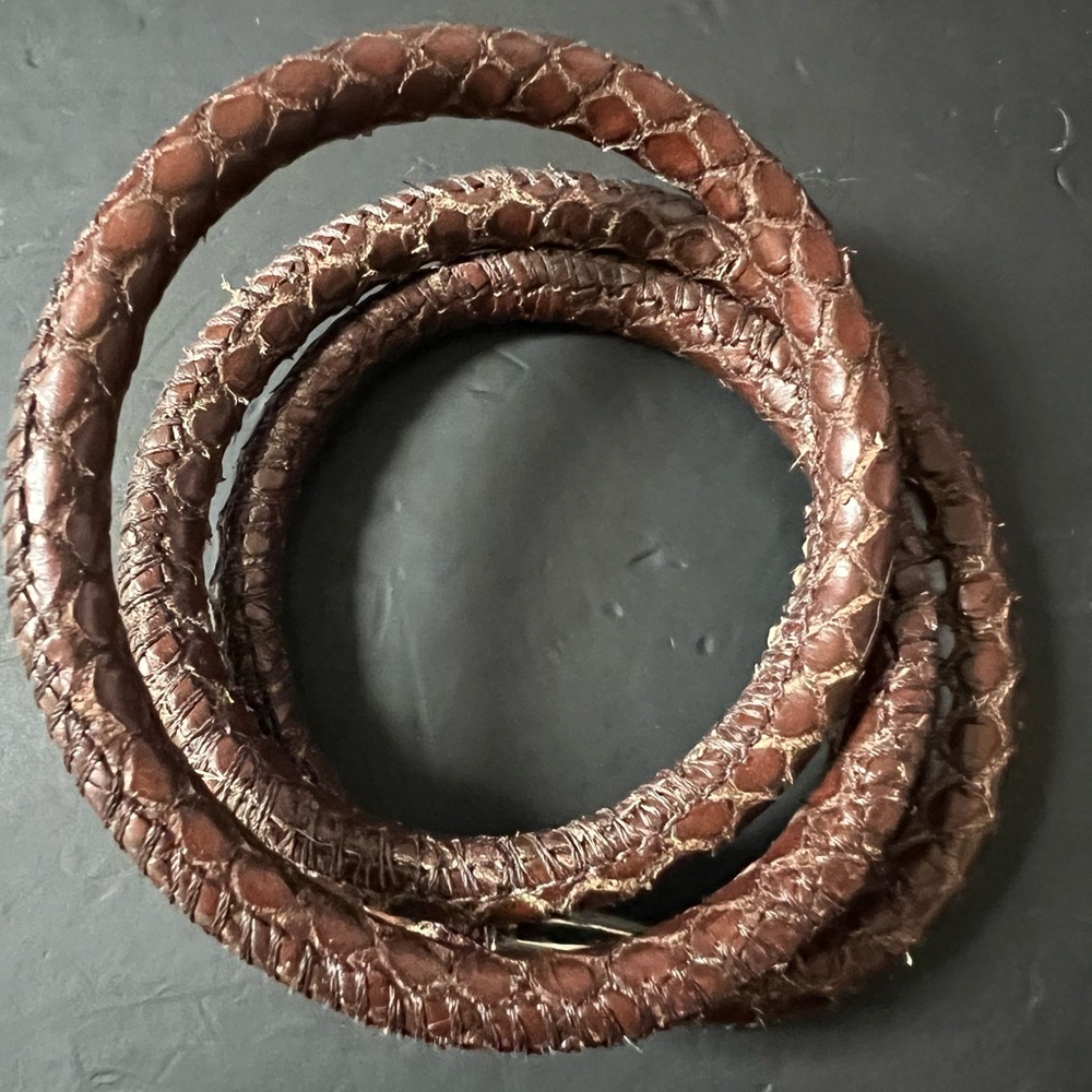 Brighton Woodstock bracelet brown textured